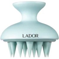 Light blue La'Dor scalp massager shampoo brush with soft silicone bristles and ergonomic handle.