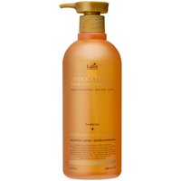 Lador Dermatical Hair-loss Shampoo, 530ml, amber bottle with gold pump, designed for thin hair.