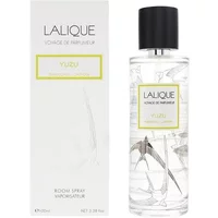 Lalique Yuzu Room Spray 100ml with clear bottle, black cap, and white box featuring bird design.