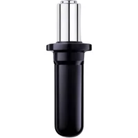 Black and silver Lancôme Genifique serum refill with sleek cylindrical design and metallic top.