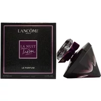 Lancôme La Nuit Tresor Le Parfum 50ml, black diamond-shaped bottle, purple accents, with matching box.