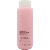 Pink Lancaster Cleansing Comforting Perfecting Toner bottle, 400ml, with white cap and vertical logo text.