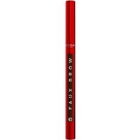 Red L'Oréal Paris Faux Brow Pen 390 Dark Brunette, slim cylindrical design with white text and cap.