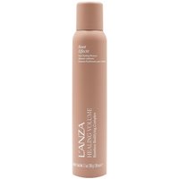 Brown cylindrical bottle of L'Anza Healing Volume Root Effects, 200ml, with white text and a spray nozzle.