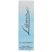 Laura Biagiotti Laura Eau de Toilette Spray 75ml in a blue gradient box with elegant black script.