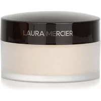 Laura Mercier translucent loose setting powder in frosted jar with black lid and silver logo.