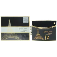 Le Chameau Good Time In Paris Eau De Parfum 80ml, black and gold box with Eiffel Tower design and matching bottle.