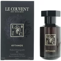 Black Le Couvent des Minimes Kythnos Eau De Parfum 50ml bottle with ornate label and matching dark box.