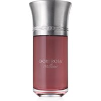 Dom Rosa Millesime Eau de Parfum, 100 ml bottle, pink liquid, silver cap, unisex woody fragrance by Liquides Imaginaires.