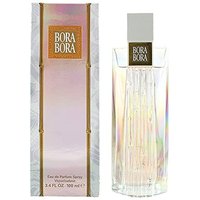 Liz Claiborne Bora Bora Eau de Toilette 100ml spray, iridescent bottle with rectangular cap, matching box.