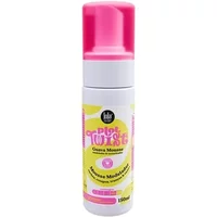 Lola Plot Twist Guava Mousse 150ml, white bottle with pink cap, yellow and pink label design.