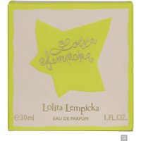 Lolita Lempicka Eau de Parfum 30ml box, pale pink with bright yellow star and silver logo.
