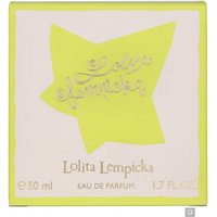 Lolita Lempicka Eau de Parfum 50ml in a star-shaped yellow box with elegant script.