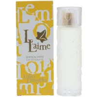 Lolita Lempicka Elle L'aime Edition d'Ete Eau De Toilette 80ml, white bottle with gold accents, yellow box.