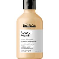 L'Oréal Professionnel Serie Expert Absolut Repair Shampoo, 300ml, beige bottle with black cap and white label.