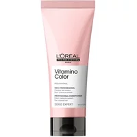 Pink tube of L'Oréal Professionnel Serie Expert Vitamino Colour Conditioner, 200ml, with black flip cap.