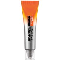 Orange and silver L'Oreal Paris Men Expert Hydra Energetic Eye Roll-On tube, 15ml, with clear cap.