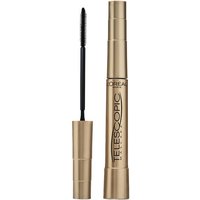 Gold L'Oreal Paris Telescopic Original Mascara with slim black brush, 8ml tube.