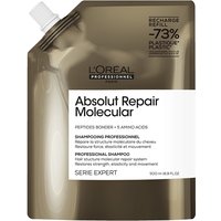 L'Oreal Professionnel Absolut Repair Molecular Shampoo Refill, 500ml, bronze pouch with white cap and black text.
