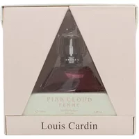Pink Louis Cardin Pink Cloud Eau De Parfum 100ml in triangular box with transparent window.