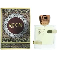 Louis Cardin Reem Eau De Parfum 100ml with ornate gold-accented box and clear bottle with gold cap.