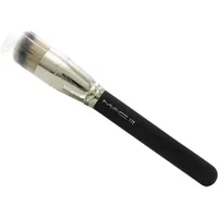 Black-handled MAC 170 foundation brush with silver ferrule and rounded slant synthetic bristles.