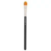 Black MAC Concealer Synthetic 195 Brush with silver ferrule and orange bristles.