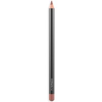 MAC Lip Pencil 1.45g in Spice, sleek black casing with a sharpened brownish-pink tip.