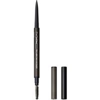 MAC Pro Brow Definer 1mm in Stud, dual-ended pencil with spoolie brush, sleek black and brown casing.