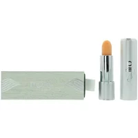 Maiiro Organic Lip Salve 4g in sleek silver tube with light peach balm, next to a matching silver box.