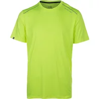 Bright yellow-green Elite Lab Tech Elite X1 short-sleeve shirt with subtle shoulder stitching.