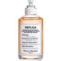 Maison Margiela Autumn Vibes 100 ml unisex woody perfume in clear bottle with silver spray nozzle and white label.