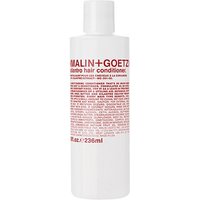 White Malin + Goetz Cilantro Hair Conditioner bottle with red text, 236 ml size.