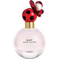 Marc Jacobs Dot perfume bundle, 100ml bottles with red polka dot cap and flower design.