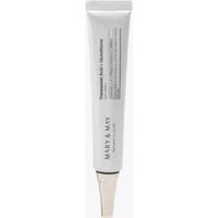 White tube of Mary & May Tranexamic Acid + Glutathione Eye Cream, 30ml, with black text and silver cap.