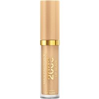 Max Factor 2000 Calorie Lip Glaze 005 Honey Crème, gold cap, clear tube showing beige gloss, 4.4 ml size.