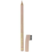 Max Factor Brow Highlighter Pencil #001 in beige with a pointed tip and detachable cap featuring a small brush.