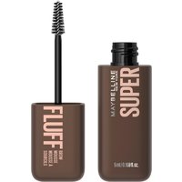 Maybelline Superfluff Brow Mousse 260 Deep Brown, rectangular brown bottle with spoolie brush applicator.