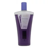 Purple Mayfair Lavender Bath & Shower Gel 200ml bottle with lavender graphic and blue cap.