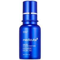 Blue Medicube One Day Exosome Shot 2000 bottle, 30 ml, with white text and silver cap detailing.