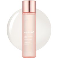 Medicube Triple Collagen Toner 140ml, pink frosted bottle with rose gold cap and white text.