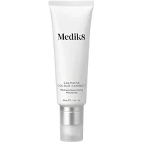 White tube of Medik8 Calmwise Colour Correct cream with black text and silver cap, 50ml size.