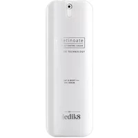 White Medik8 R-Retinoate Eye Serum bottle, sleek design, silver pump, 15ml capacity, labeled for day and night use.