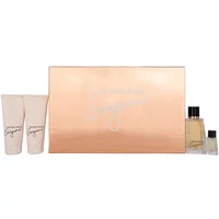 Michael Kors Gorgeous! gift set with rose gold box, includes perfume, body lotion, shower gel, and mini perfume.