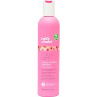 Pink milk_shake Colour Care Flower Fragrance Shampoo bottle, 300ml, with floral design and white cap.