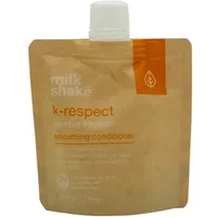 milk_shake K-Respect Smoothing Conditioner 50ml in a tan pouch with white cap and orange accents
