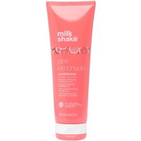 Pink tube of milk_shake Pink Lemonade Conditioner 250ml with white text and citrus design near the top.