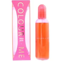 Milton Lloyd Colour Me Femme Neon Pink Eau De Parfum 100ml, pink bottle with matching pink box and gold text