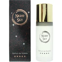 Milton Lloyd Night Sky Parfum De Toilette 50ml, white bottle with gold cap, black starry box.