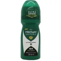 Green Mitchum Invisible 48HR Pure Energy roll-on deodorant, 100ml, with white label and green cap.